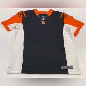 Cincinnati Bengals Nike Jersey Mens Size 60 White Orange On Field NWOT 479647